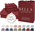 Bella Coterie 6 Piece Luxury Bamboo Viscose California King Size Sheet Set | by BC