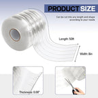 Moukeren Plastic Door Curtain for Winter 50 ft x 8 Inch Thermal Insulated - Image 2