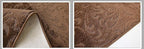Custom Length Hallway Runner Rug, Slip Resistant, Floral Brown, 26 Inch X 7 feet - Image 5