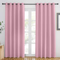 NICETOWN Rouge Pink Blackout Curtains 84 inch Length, Grommet Top Room by NICETOWN