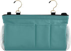 KOPIRIT Navy Teal Bedside Caddy Storage Bag Bedside Organizer - Image 2