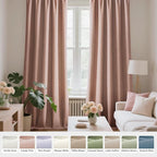 Joydeco Candy Pink Velvet Curtains 96 Inches 2 Panels, Luxury Thermal Insulated - Image 7