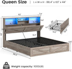 AOGLLATI Farmhouse Queen Bed Frame - Image 2