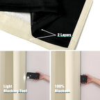 ChrisDowa 100% Blackout Curtains 120 inch Long - Image 5