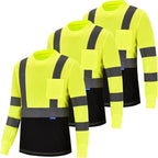 AYKRM Safety T Shirt Reflective High Visibility hi vis Long Sleeve T Shirt by AYKRM