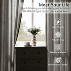 Silver Grey Crushed Velvet Curtains 52x90 inch Luxurious Thermal Insulated - Image 4