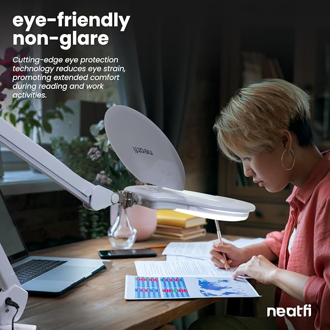 Neatfi Elite XL HD Super LED Magnifying Lamp, 3 Diopter - Image 5