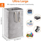Lifewit 6 Pack Laundry Hamper Large Collapsible Laundry Baskets, Freestanding - Image 3