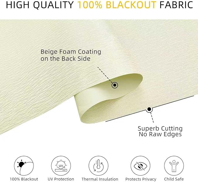 ChrisDowa Cordless Blackout Roller Shades - Image 2
