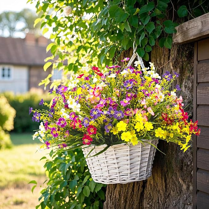 24 Bundles Artificial Faux Flowers Outdoor Plants - Image 6