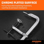 Jorgensen Bar Clamps, 6-Inch Heavy-duty Drop Forged Steel Bar Clamps - Image 6