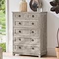 6 Drawer Dressers & Chest of Drawers, Farmhouse Vintage Oak Dresser by Joaxswe