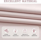 DONREN Blush Pink Curtains 80 Inches Long - Image 4