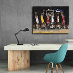 Basketball Legends Canvas Wall Art Print Poster, Iconic Sports Stars Shooting - Image 4