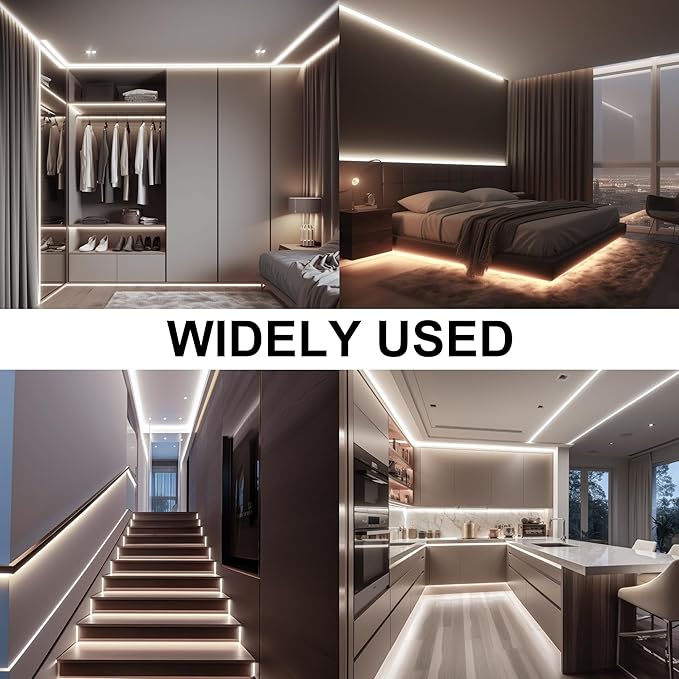 White COB LED Strip Lights 32.8ft, 6500K Dimmable Ultra Bright Daylight White - Image 6