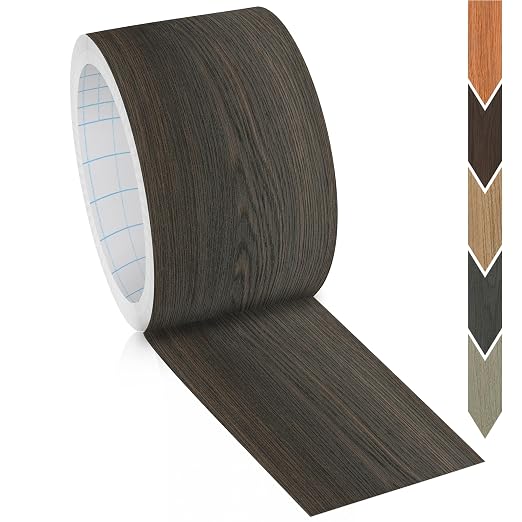 GSCIT Club Black Walnut Wallpaper, 2.4 inch X 25ft Self Adhesive Wood Grain - Image 8
