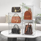 10 Pack Acrylic Shoe Box Size 14, X-Large Purse Handbag Organizer Clear Sneaker - Image 4