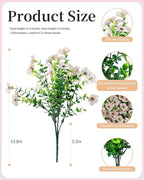 JAKY-Global Faux Flowers for Outdoor Planters 16 Bundles UV Resistant - Image 6