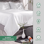 Pure Bamboo Twin Sheets, Genuine 100% Organic Viscose Derived from Bamboo Bed - Image 8