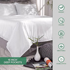 Pure Bamboo California King Sheets, Genuine 100% Organic Viscose Derived from - Image 9
