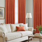 LAMIT Velvet Curtains 102 Inch for Living Room, Terracotta Thermal Room - Image 4