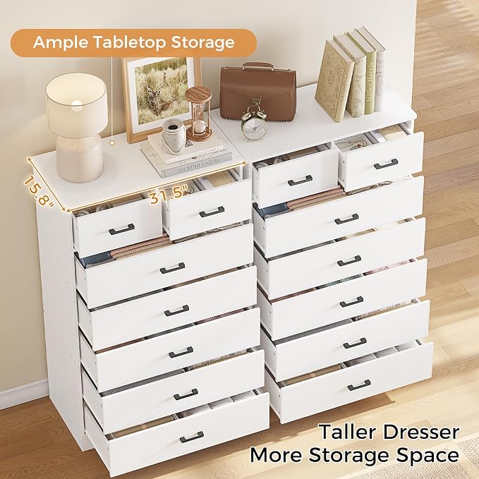 Hasuit Tall Dresser for Bedroom, 55.6'' High Dressers - Image 6