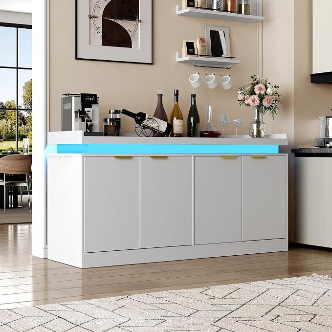 LED Sideboard Buffet Cabinet - Image 9
