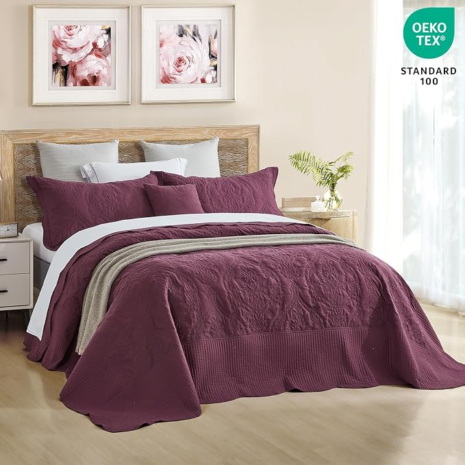 CHIXIN Bedspread Coverlet Quilt Set Full Size - Image 2