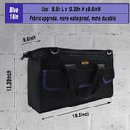 18 Inch Tool Bag, Waterproof Wide Mouth Tool Kit, Heavy Duty Tool Bag Organizer - Image 2