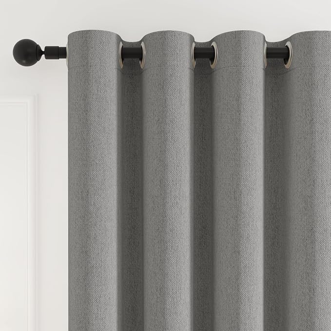100% Blackout Curtains for Bedroom, Thermal Insulated Curtains 63 Inch Length - Image 7