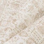Beige Area Rug 6x9 Machine Washable Vintage Living Room Distressed Non Slip - Image 5