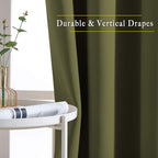 NICETOWN Room Darkening 118 inch Long Curtains, Grommet Thermal Drapes Weighted - Image 5