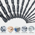 TiAIN Coating Cobalt Drill Bit Set, Stainless Steel, Cast Iron and Soft - Image 5