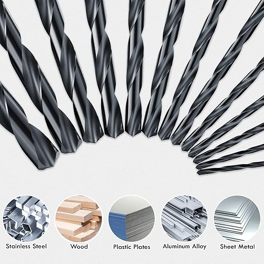TiAIN Coating Cobalt Drill Bit Set, Stainless Steel, Cast Iron and Soft - Image 5