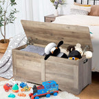 Timberer 39.4" Storage Chest, Wooden Storage Bench, Lift Top Toy Chest - Image 2