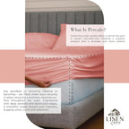 Linen Home 100% Cotton Percale Sheets Queen Size, English Rose, Deep Pocket - Image 4