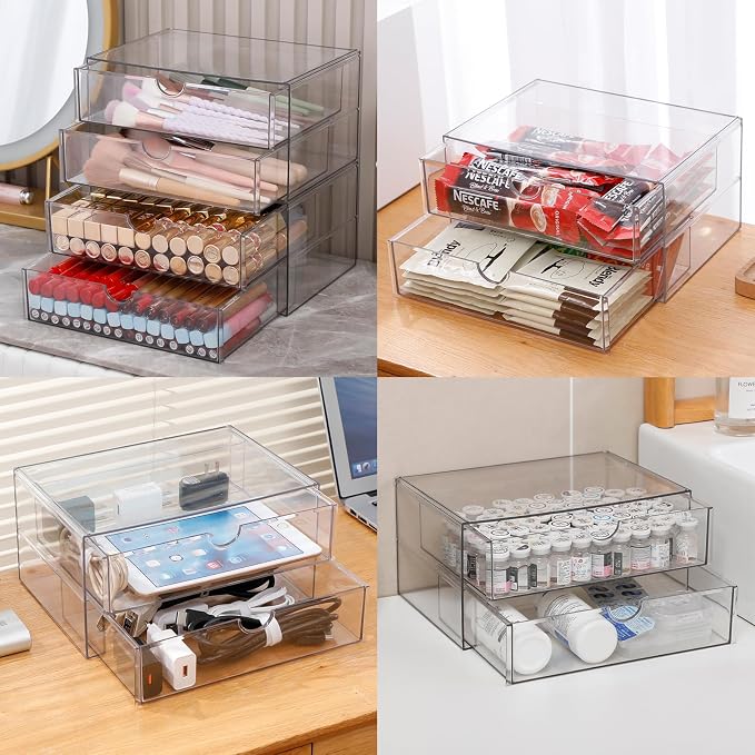 Stackable Storage Drawers, Plastic Storage Bins - Image 8