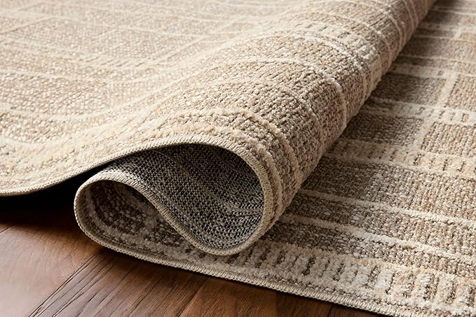 Loloi Amber Lewis Bexley Collection BEX-05 Mushroom/Natural 2'-7" x 12'-0" - Image 3