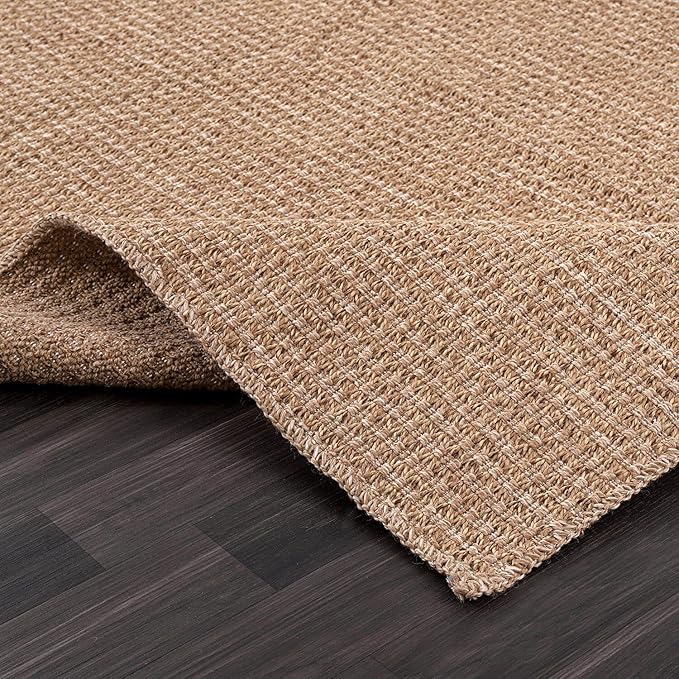 Easy Jute Rug 6x9 Indoor Outdoor Natural Rugs Solid Fiber Rug Woven Area Rug - Image 7