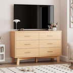 Dresser for Bedroom, 6 Drawer Wide Modern Chest of Drawers - Image 7