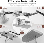 Floating Shelves for Wall, 9.3" Deep Wall Mounted Wood Shelves for Bathroom - Image 7
