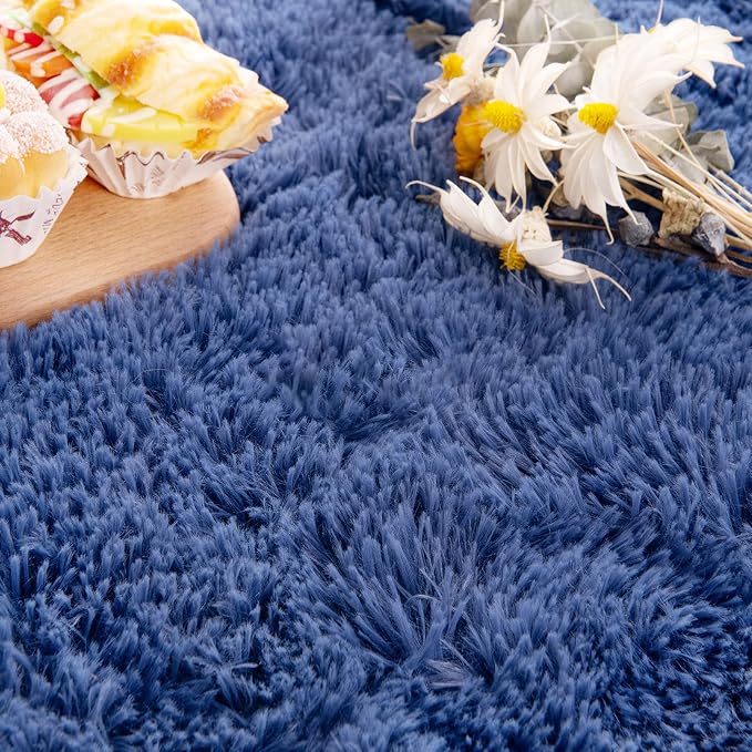 Noahas Ultra Soft Fluffy Bedroom Rugs Kids Room Carpet Modern Shaggy Area Rugs - Image 6