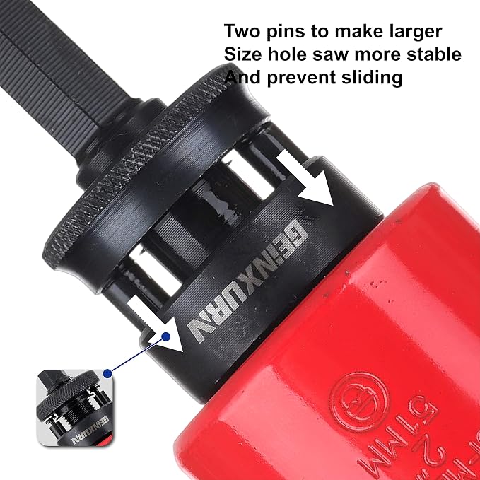 Quick Change Hole Saw Mandrel, 7/16-Inch and 3/8 Inch Hole Saw Arbor - Image 7