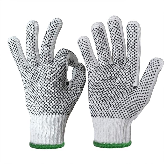 Evridwear Cotton Polyester String Knit Shell Safety Protection Work Gloves - Image 2