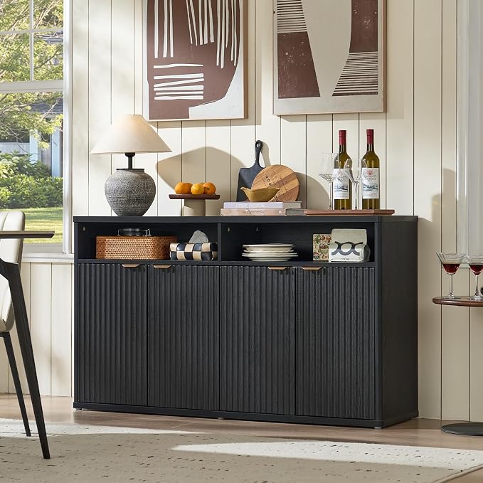 LEYAOYAO Fluted Buffet Cabinet - Image 7