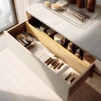 VaeFae 3 Pack Bamboo Drawer Dividers, Expandable Separators - Image 5