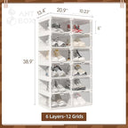 ANTBOX Foldable Shoe Rack, Shoe Organizers - Image 3