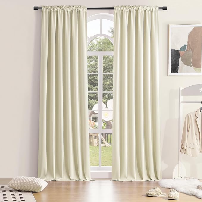 DONREN Room Darkening Sliding Door Curtains by DONREN