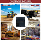 Portable Weather-Resistant Triangle Steel Toolbox - Image 8