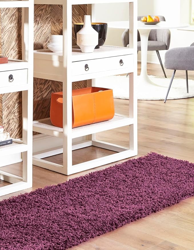 Unique Loom Solid Shag Collection Area Rug - Image 4